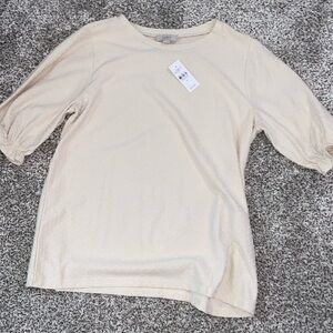 Beige Loft size medium shirt
